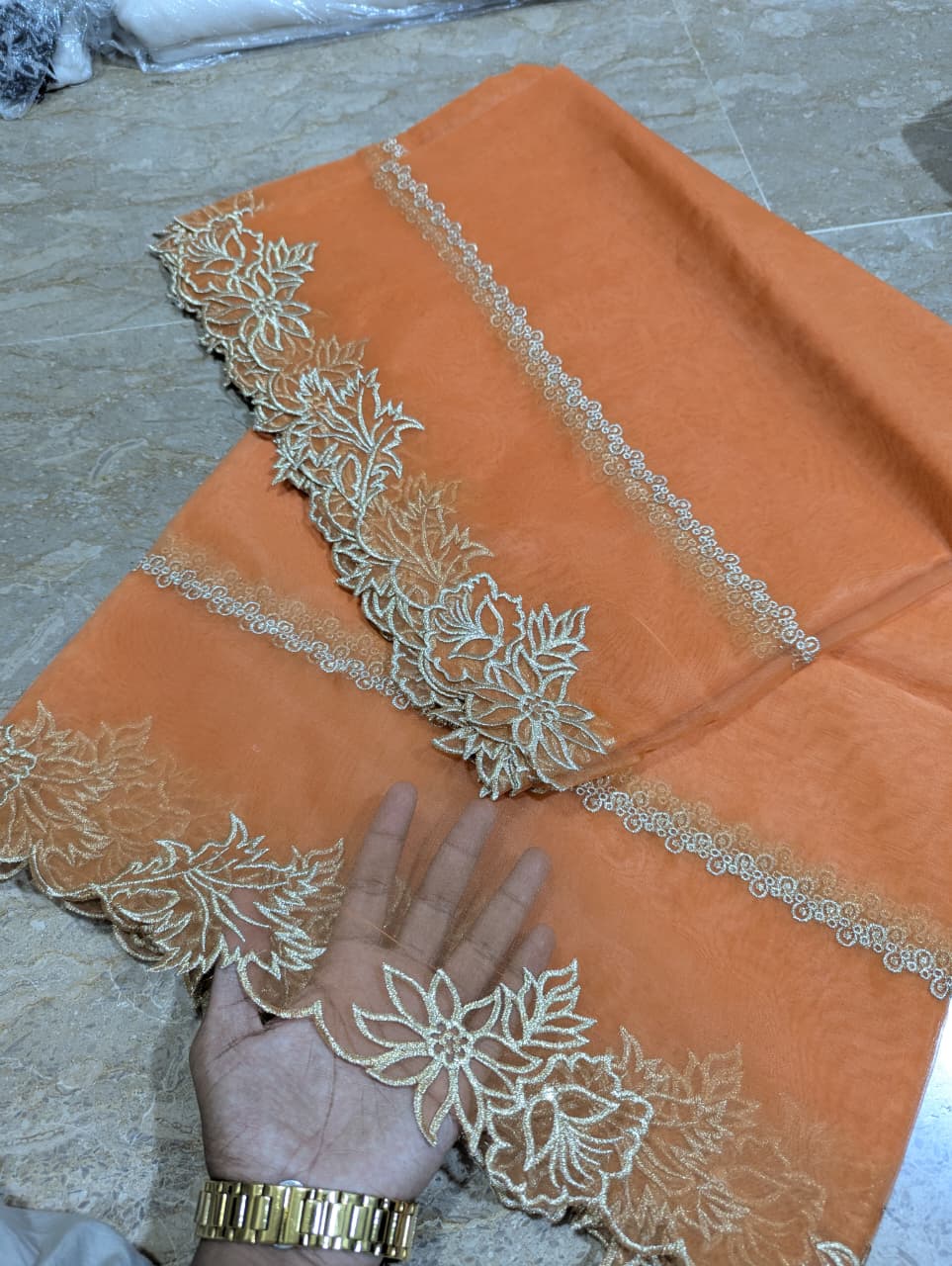 High Quality Polyester Coloured Organza Dupatta – Multiple Colours | Badar and Sons
