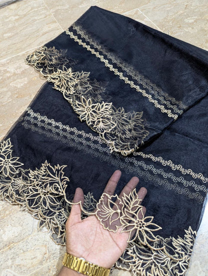 High Quality Polyester Coloured Organza Dupatta – Multiple Colours | Badar and Sons