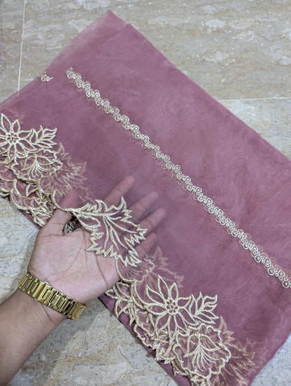 High Quality Polyester Coloured Organza Dupatta – Multiple Colours | Badar and Sons