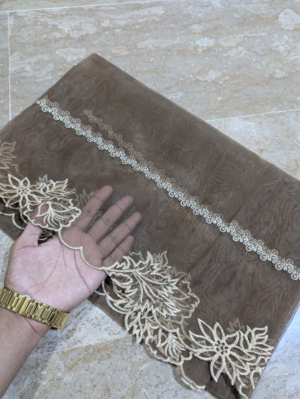 High Quality Polyester Coloured Organza Dupatta – Multiple Colours | Badar and Sons