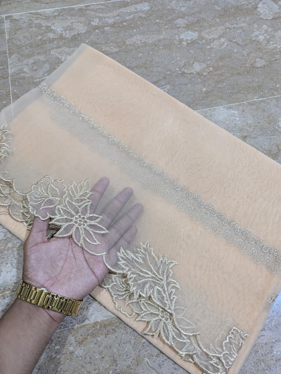 High Quality Polyester Coloured Organza Dupatta – Multiple Colours | Badar and Sons