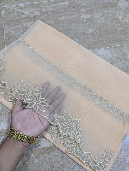 High Quality Polyester Coloured Organza Dupatta – Multiple Colours | Badar and Sons