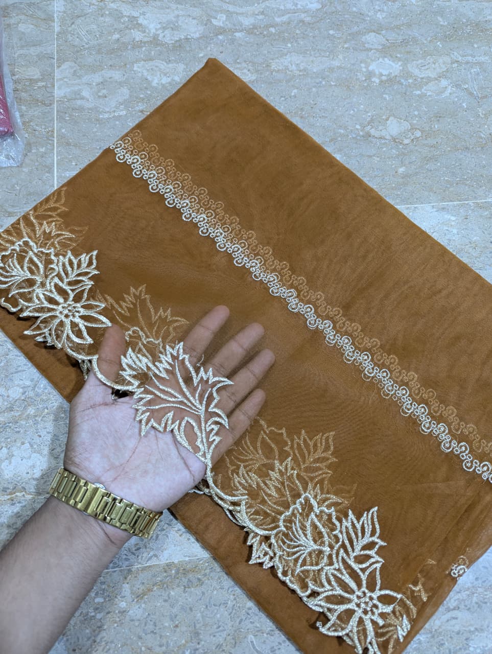 High Quality Polyester Coloured Organza Dupatta – Multiple Colours | Badar and Sons