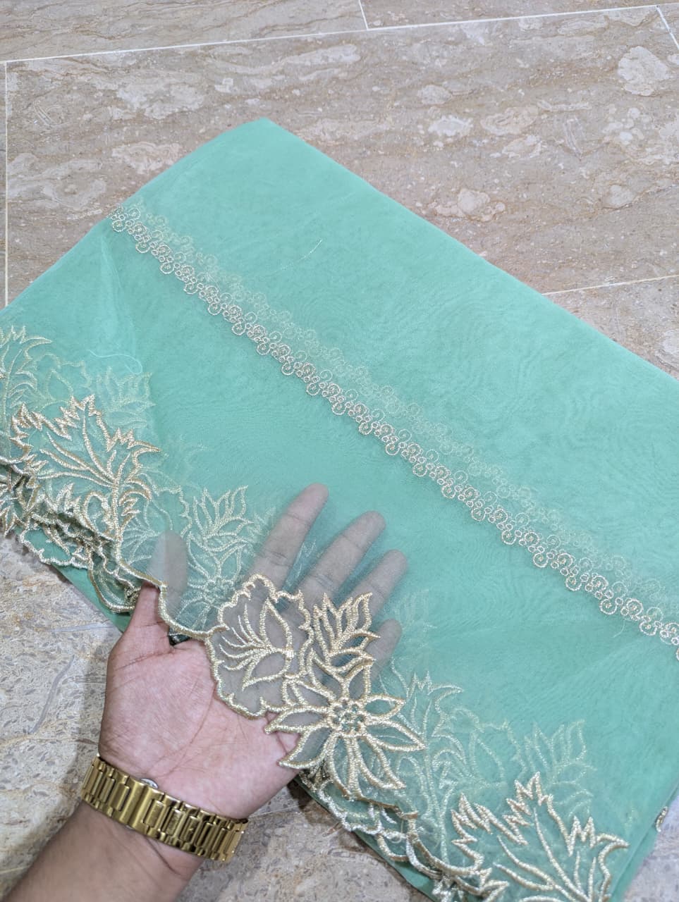 High Quality Polyester Coloured Organza Dupatta – Multiple Colours | Badar and Sons
