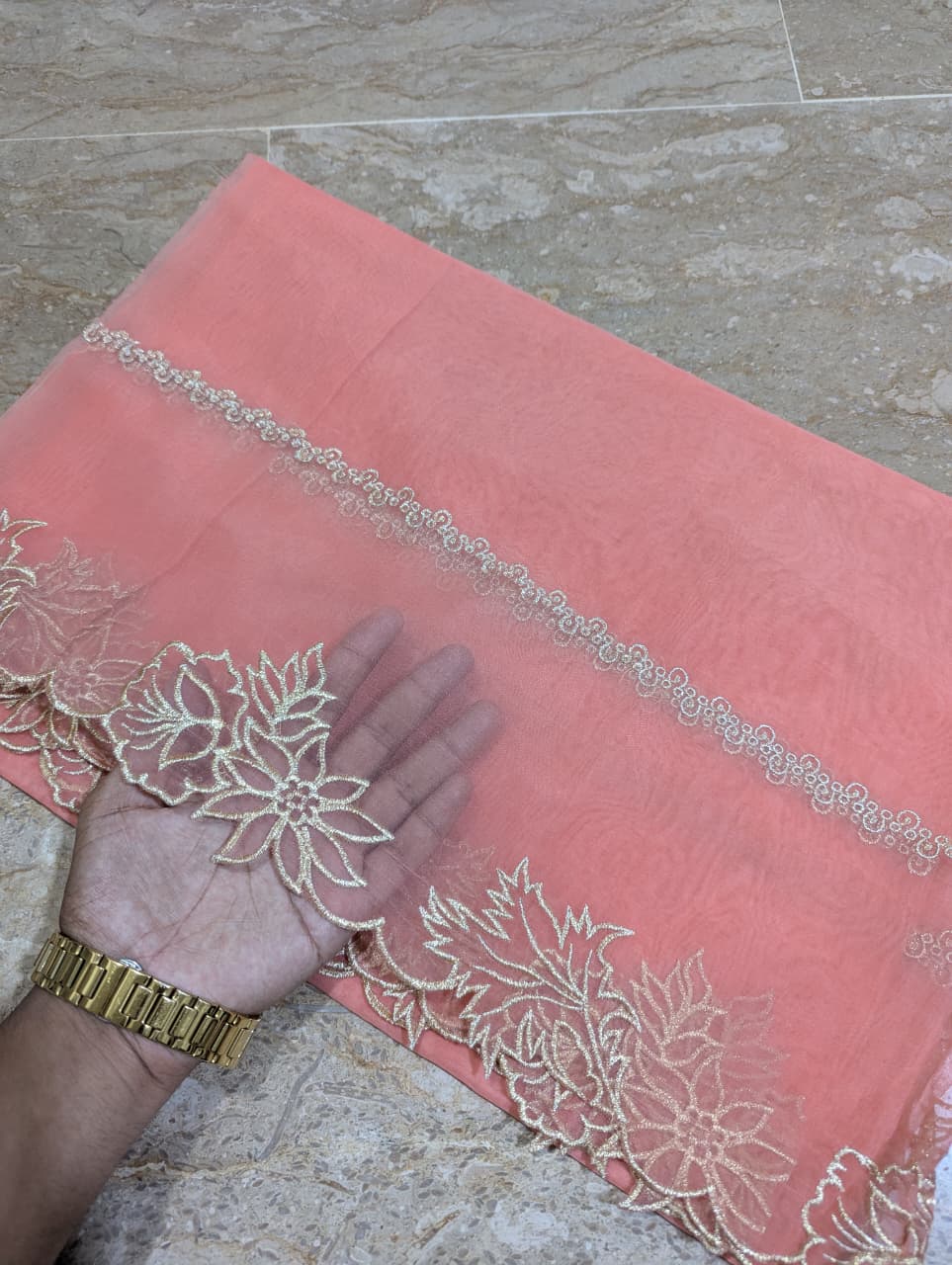 High Quality Polyester Coloured Organza Dupatta – Multiple Colours | Badar and Sons