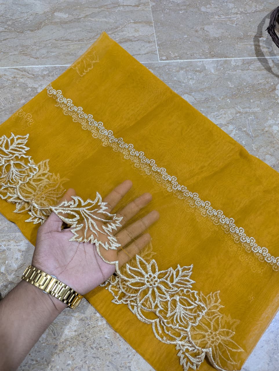 High Quality Polyester Coloured Organza Dupatta – Multiple Colours | Badar and Sons